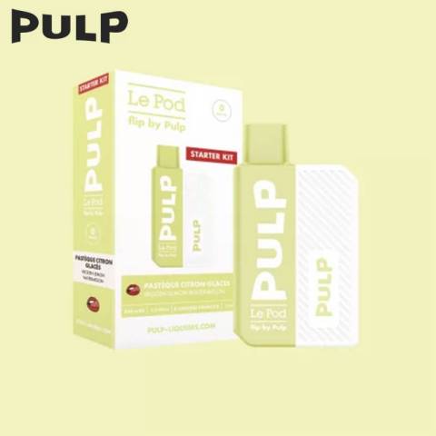 STARTER KIT PASTQUE CITRON GLACS 2ML - POD FLIP BY PULP